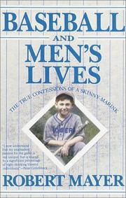 Book Cover for BASEBALL AND MEN'S LIVES