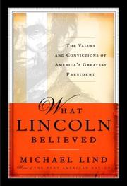 Cover art for WHAT LINCOLN BELIEVED