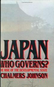 Cover art for JAPAN: WHO GOVERNS?