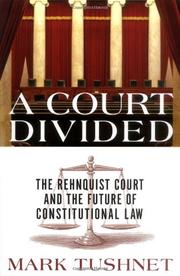 Book Cover for A COURT DIVIDED