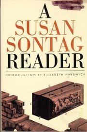 Cover art for A SUSAN SONTAG READER