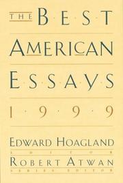 Cover art for THE BEST AMERICAN ESSAYS 1999