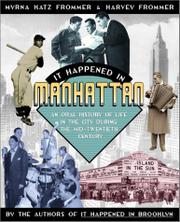 Book Cover for IT HAPPENED IN MANHATTAN