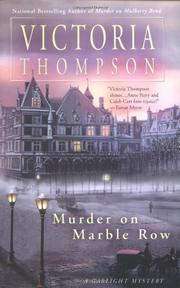 Cover art for MURDER ON MARBLE ROW
