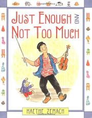 Cover art for JUST ENOUGH AND NOT TOO MUCH