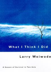 Book Cover for WHAT I THINK I DID
