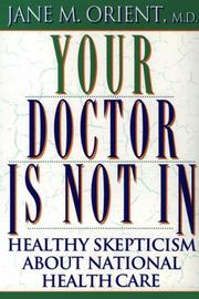 Cover art for YOUR DOCTOR IS NOT IN