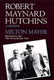 Cover art for ROBERT MAYNARD HUTCHINS