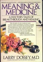 Book Cover for MEANING AND MEDICINE