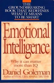 Book Cover for EMOTIONAL INTELLIGENCE
