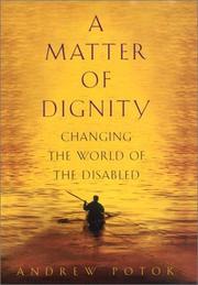 Book Cover for A MATTER OF DIGNITY