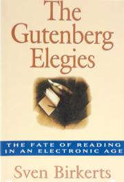Cover art for THE GUTENBERG ELEGIES
