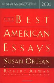 THE BEST AMERICAN ESSAYS 2005 by Susan Orlean