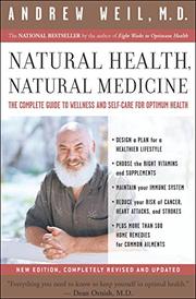 Book Cover for NATURAL HEALTH, NATURAL MEDICINE