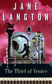 Cover art for THE THIEF OF VENICE