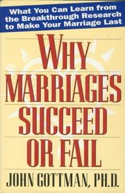 Cover art for WHY MARRIAGES SUCCEED OR FAIL