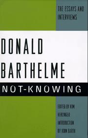 Cover art for NOT-KNOWING