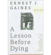 Cover art for A LESSON BEFORE DYING