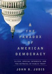 Cover art for THE PARADOX OF AMERICAN DEMOCRACY