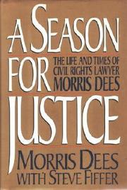 Cover art for A SEASON FOR JUSTICE