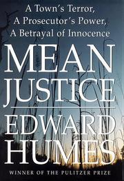 Cover art for MEAN JUSTICE