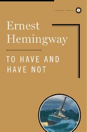 Cover art for TO HAVE AND HAVE NOT