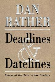 Cover art for DEADLINES AND DATELINES