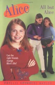 Cover art for ALL BUT ALICE