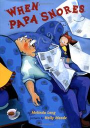 Cover art for WHEN PAPA SNORES