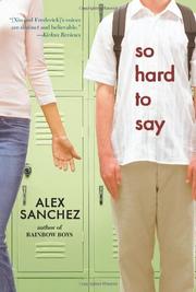 Book Cover for SO HARD TO SAY