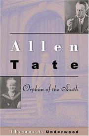 Cover art for ALLEN TATE