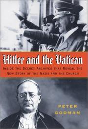 Book Cover for HITLER AND THE VATICAN