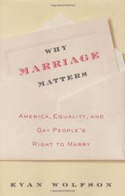 Cover art for WHY MARRIAGE MATTERS