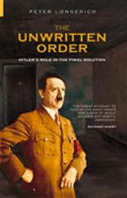 Cover art for THE UNWRITTEN ORDER