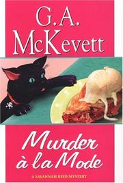 Cover art for MURDER À LA MODE