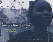 Cover art for THINGS I HAVE TO TELL YOU