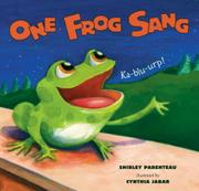Cover art for ONE FROG SANG