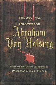 Cover art for THE JOURNAL OF PROFESSOR ABRAHAM VAN HELSING