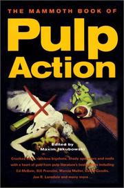 Cover art for THE MAMMOTH BOOK OF PULP ACTION