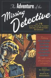 Cover art for THE ADVENTURE OF THE MISSING DETECTIVE