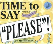 Book Cover for TIME TO SAY PLEASE!