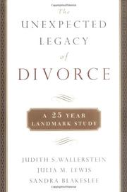 Book Cover for THE UNEXPECTED LEGACY OF DIVORCE