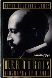 Cover art for W.E.B. DU BOIS