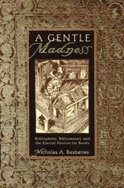 Cover art for A GENTLE MADNESS