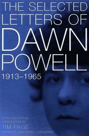 Book Cover for SELECTED LETTERS OF DAWN POWELL, 1913-1965