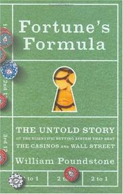 Book Cover for FORTUNE’S FORMULA