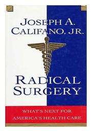 Cover art for RADICAL SURGERY