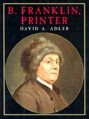 Book Cover for B. FRANKLIN, PRINTER