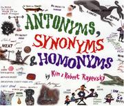 Book Cover for ANTONYMS, SYNONYMS, & HOMONYMS