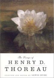 Book Cover for THE ESSAYS OF HENRY D. THOREAU